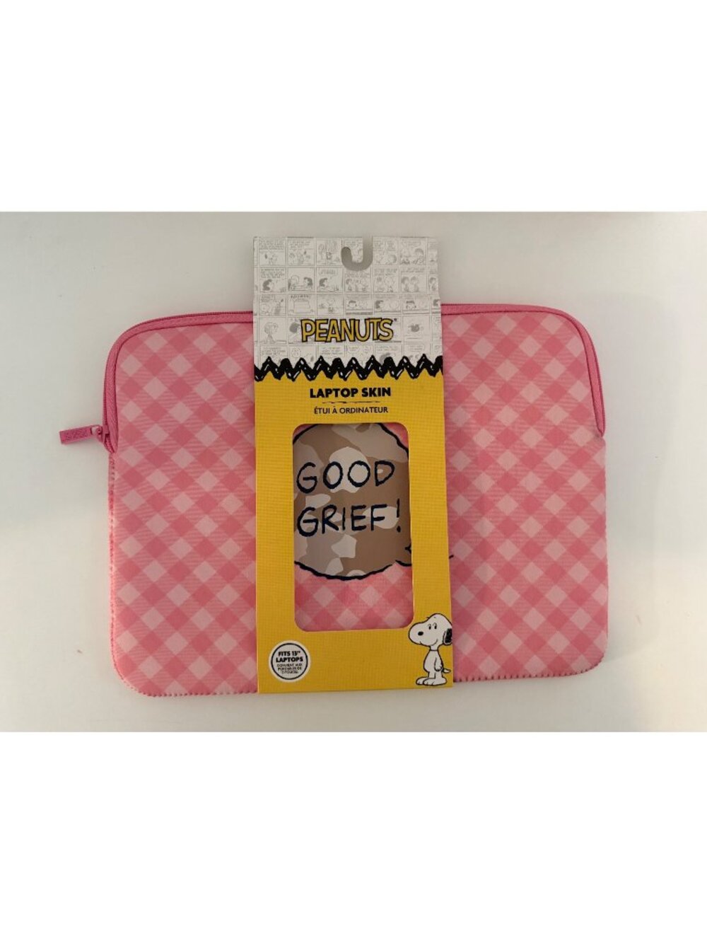 Good Grief Pink 13" Laptop Skin- Peanuts
